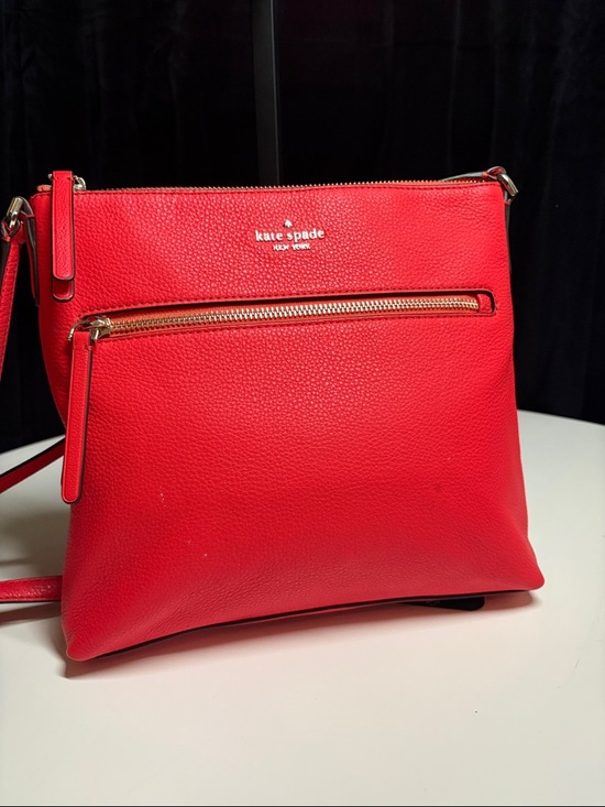 kate spade Handbags - kate spade Red Pebbled Leather Crossbody Bag
